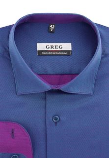 Рубашка мужская Greg 763/199/1079/Z/1 фиолетовая 45