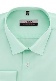 Рубашка мужская Greg 410/139/FR MINT/Z зеленая 44