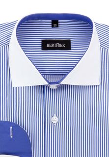 Рубашка мужская BERTHIER BRISTOL13310A1/Fit-M(0-2) голубая 44