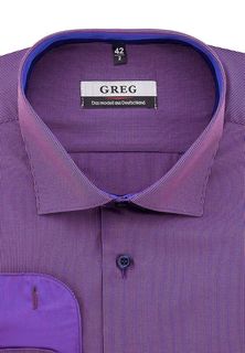Рубашка мужская Greg 774/119/879/1p_GB фиолетовая 41