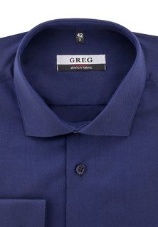 Рубашка мужская Greg 243/137/2453/Z STRETCH синяя 42