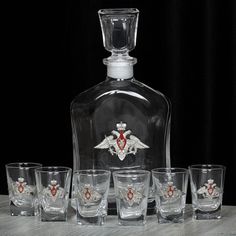 Набор Город Подарков штоф Капитол Отечество Долг Честь + 6 стопок