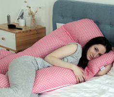 Анатомическая Подушка-Трансформер для тела Ol-Tex розовая