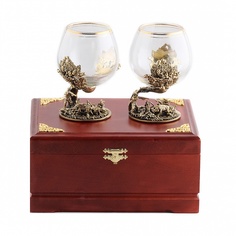 Бокалы Город Подарков 2шт для коньяка Охота на Кабана (стандарт)