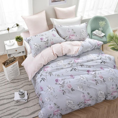 Постельное белье с простыней на резинке 180х200 ASABELLA 1263-6/180 евро