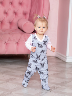 Ползунки Веселый малыш Зайка, р. 68