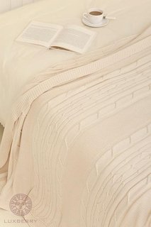 Плед LUXBERRY IMPERIO 40 экрю 220х240