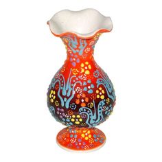 Ваза керамическая высота 13cм ElffDecor ручная работа
