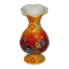 Ваза керамическая высота 13cм ElffDecor ручная работа
