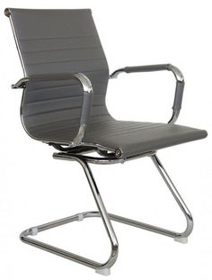 Офисный стул RCH 6002-3/Экокожа серая Riva