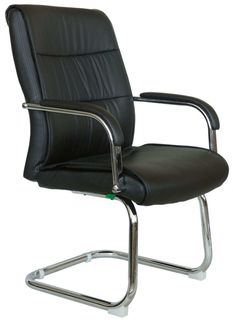 Офисный стул RCH 9249-4/Черная экокожа Riva