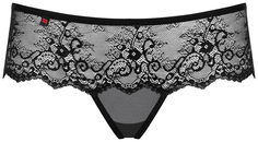 Трусики кружевные Merossa с украшением сзади черный S/M Obsessive
