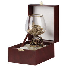 Бокал для коньяка Город Подарков Волки шкатулка (бумвинил)