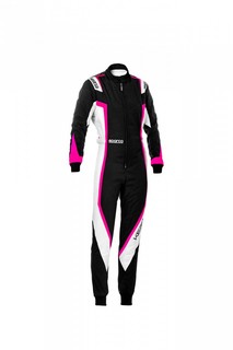 Комбинезон для картинга KERB LADY, чёрный/белый/розовый, р-р XS Sparco 002341LNRBF0XS