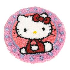 Набор для вышивания коврик фигурный диаметр Vervaco "Hello Kitty" 55*55см 7741927