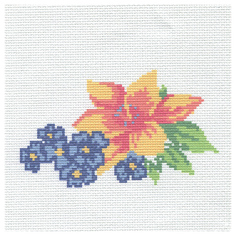 Набор для вышивания Hobby & Pro Kids Букетик 19*19см 901458