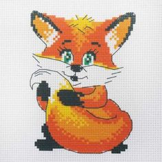 Набор для вышивания Hobby & Pro Kids Лисенок 19*19см 501137