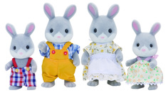 Игровой набор sylvanian families семья серых кроликов