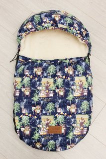 Конверт меховой универсальный Amarobaby Little Friend 80Х45 Лес