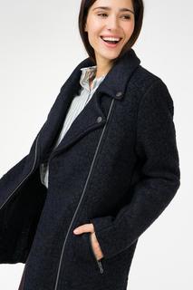 Пальто женское ICHI 20105197 синее 34 EU