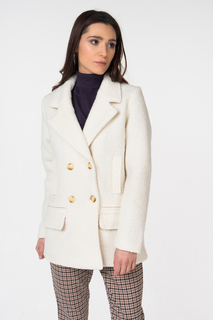 Полупальто женское ICHI 20107363 белое M