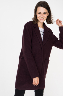 Пальто женское ICHI 20106944 бордовое XS