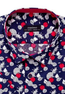 Рубашка мужская CASINO c213/05/12864/Z/C/1 синяя 41