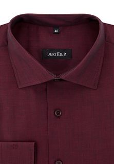 Рубашка мужская BERTHIER CARAMELO-25152/ Fit-M(2) бордовая 41