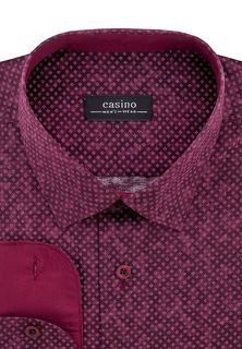 Рубашка мужская CASINO c613/157/133/Z/1 STRETCH_x бордовая 42