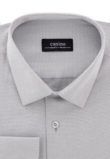 Рубашка мужская CASINO c333/15/8067/Z серая 43