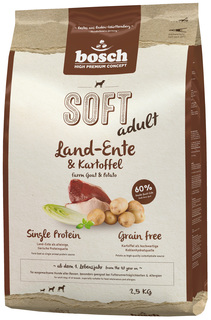 Мягкий корм для собак Bosch Soft Adult, утка и картофель, 2,5кг
