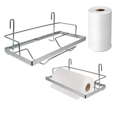 Полка для бумажных полотенец навесная на рейлинг 27x12x11,5 см МультиДом