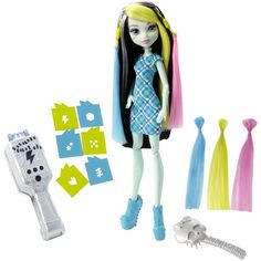 Кукла Monster High Фрэнки Штейн Высоковольтные волосы DNX36