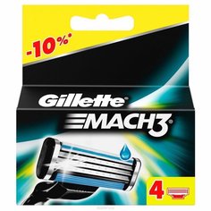 Сменные кассеты MACH3 Gillette 4 шт