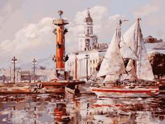 Картина по номерам Белоснежка "Санкт-Петербург. Кунсткамера", 30x40