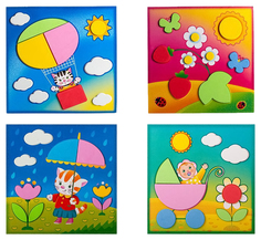 Аппликация Дрофа-Медиа Котик мягкая картинка