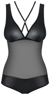 Боди Leatheria черный S/M Obsessive