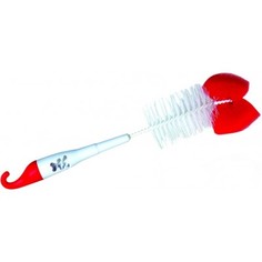Щетка-ёршик для мытья детских бутылочек и сосок на крючке стандарт Nuby