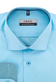 Рубашка мужская Greg 210/139/BL SKY/ZN/1p бирюзовая 42