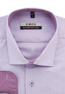 Рубашка мужская Greg 713/131/19002/Z/1_GB розовая 40