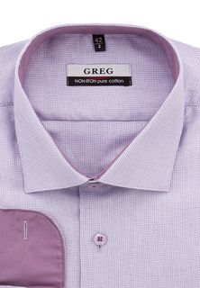 Рубашка мужская Greg 713/111/19002/1_GB розовая 45