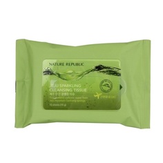 Nature Republic Салфетки для снятия макияжа Jeju Sparkling Cleansing Tissue, 15 шт.