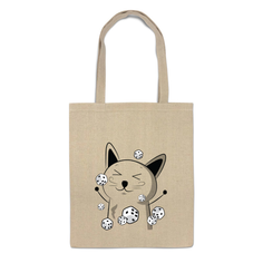 Сумка-шоппер Printio Счастливый котэ с кубиками