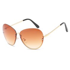 Солнцезащитные очки Kawaii Factory Верано бежевые/золото