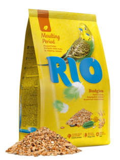 Корм для волнистых попугаев RIO Budgies в период линьки, 500 г