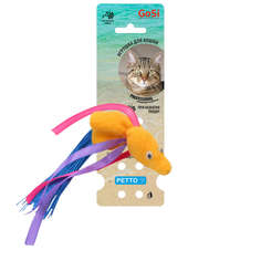 Игрушка для кошек GoSi Рыбка, желтая с пищалкой