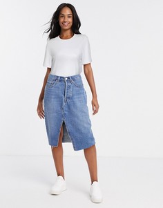 Деконструированная юбка миди Levis-Синий Levis®