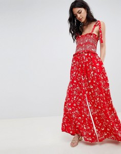 Комбинезон Free People Colour My World-Красный