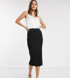 Юбка-карандаш с завышенной талией ASOS DESIGN Tall-Черный