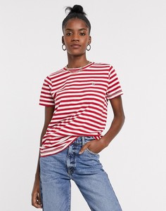 Футболка в красную полоску Tommy Jeans-Красный